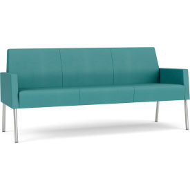 Lesro Mystic Lounge Reception Sofa Silver Frame Patriot Plus Sea Vinyl 