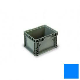Lewis Bins NXO1215-9-BL ORBIS Stakpak NXO1215-9 Modular Straight Wall Container, 12"L x 15"W x 9-1/2"H, Blue image.