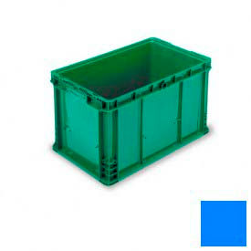 Lewis Bins NXO2415-14-BL ORBIS Stakpak NXO2415-14 Modular Straight Wall Container, 24"L x 15"W x 14-1/2"H, Blue image.