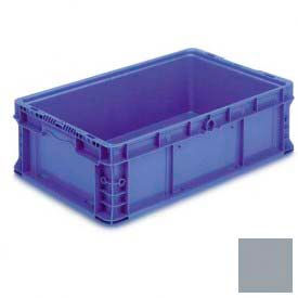 Lewis Bins NXO2415-7-GY ORBIS Stakpak NXO2415-7 Modular Straight Wall Container, 24"L x 15"W x 7-1/2"H, Gray image.