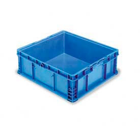 Lewis Bins NSO2422-9-BL ORBIS Stakpak NSO2422-9 Modular Straight Wall Container, 24"L x 22-1/2"W x 8-11/16"H, Blue image.