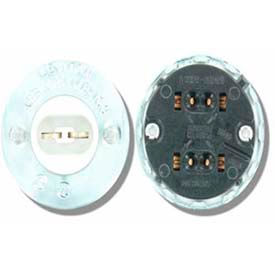 Leviton Mfg Co., Inc 524 Leviton 524 High-Output Base, Double Contact, Fluorescent Lampholder, Snap-In image.