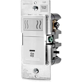 Leviton Mfg Co., Inc IPHS5-1LW Leviton Humidity Sensor and Fan Control IPHS5-1LW, 120VAC, 60Hz, Single Pole, White image.