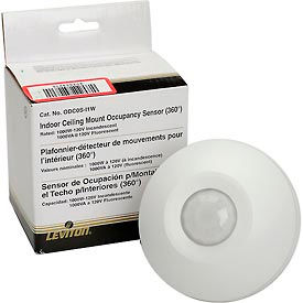 Leviton Mfg Co., Inc ODC0S-I1W Leviton ODC0S-I1W Ceiling Mount Self-Contained Occupancy Sensor, 120VAC, White image.