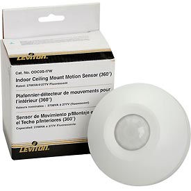 Leviton Mfg Co., Inc ODC0S-I7W Leviton ODC0S-I7W Ceiling Mount Self-Contained Occupancy Sensor, 277VAC, White image.