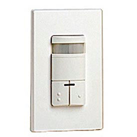 Leviton Mfg Co., Inc ODS0D-IDW Leviton Ods0d-Idw Dual-Relay, Decora Passive Infrared Wall Switch Occupancy Sensor, White image.