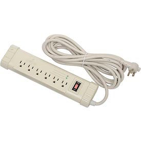 Leviton Mfg Co., Inc S1000-S15 Surge Protected Power Strip, 6 Outlets, 15A, 1010 Joules, 15 Cord image.