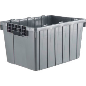 LEWISBins Plastic Nest Only Container Closed Handle 21-3/8""L x 15-5/16""W x 12-5/16""H Gray