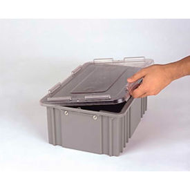 Lewis Bins CDC3040 Clear LEWISBins Heavy Duty Snap-On Cover 3000 Series CDC3040 Clear image.