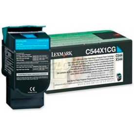 Lexmark C544X1CG Extra High-Yield Toner, 4000 Page-Yield, Cyan