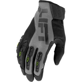 Lift Safety GGT-17YKL Lift Safety Grunt Work Glove, Gray/Black, Synthetic Leather Palm, L, 1 Pair, GGT-17YKL image.