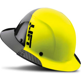 Lift Safety HDF50C-19HC Lift Safety DAX Carbon Fiber Full Brim 50-50, Yellow/Black image.