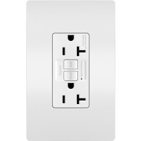Legrand Home Systems 2097W Legrand® Radiant® Self Test Receptacle, 20A, 125V, White image.