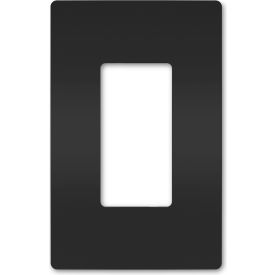 Legrand Home Systems RWP26BK Legrand® Radiant® One Gang Screwless Wall Plate, Black image.
