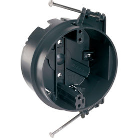Legrand Home Systems S120RAC Legrand® 4" Dia. Round Ceiling Box W/ Mounting Nails, 20.25 cu in, Black image.