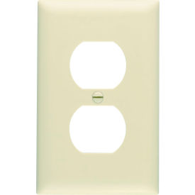 Legrand Home Systems TP8I Legrand® Trademaster® Duplex Receptacle Openings Wall Plate W/ One Gang, Ivory image.