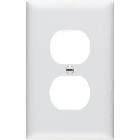 Legrand Home Systems TP8W Legrand® TP8W Trademaster® Duplex Receptacle Openings Wall Plate W/ One Gang, White image.