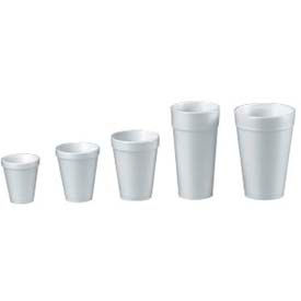 Lagasse, Inc. DCC 12J12 DART® Foam Cups, Hot/Cold, 10 Oz., Squat, White, 40/Bag, 1000/Carton image.
