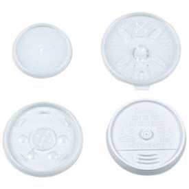 Lagasse, Inc. DCC 16UL Dart® Plastic Lids, For 16 oz. Hot/Cold Foam Cups, Sip-Thru Lid, White, 1000 ct image.