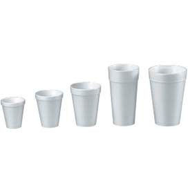 Lagasse, Inc. DCC 4J4 Dart® Foam Cups, Hot/Cold, 4 oz., White, 1000/Carton image.