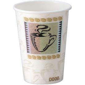 Lagasse, Inc. DIX 5338CD Dixie® PerfecTouch® Hot Cups, 6 oz., Coffee Dreams Design, 1000 ct image.