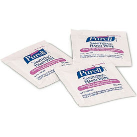 Purell Premoistened Sanitizing Hand Wipes Individually Wrapped 5"" x 7"" 1000/Case - GOJ90211M