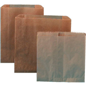 United Stationers Supply HOS6802W Kraft Waxed Sanitary Napkin Paper Liners For Floor Receptacles 8" x 7" x 8",  500/Case - HOS6802W image.