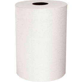 United Stationers Supply KIM12388 Scott® Slimroll 1-Ply Hard Roll Towels, White 8" x 580 Roll 6 Rolls/Case - KIM12388 image.