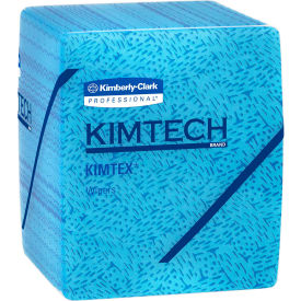 United Stationers Supply KIM33560 Kimtech Prep Kimtex 1/4 Fold Wipers 12-1/2" x 13, Blue 66 Wipes/Box 8/Case - KIM33560 image.
