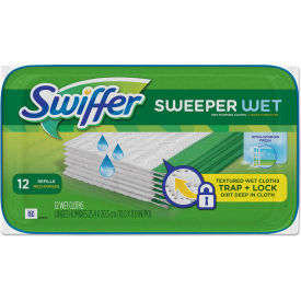 United Stationers Supply PGC95531CT Swiffer Sweeper Wet Refill Cloths Open Window Fresh, 12 Wipes/Box 12 Boxes/Case - PGC95531CT  image.