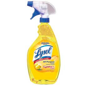 United Stationers Supply RAC75352CT Lysol® All-Purpose Cleaner, Lemon, 32 oz. Trigger Spray Bottle, 12 Bottles - 75352  image.