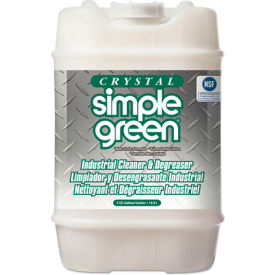 United Stationers Supply 19005 Crystal Simple Green® Industrial Cleaner and Degreaser, 5 Gallon Pail - 19005 image.