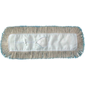 United Stationers Supply UNS1336 36" x 5" Industrial Cut-End Hygrade Cotton Dust Mop Head, White - UNS1336 image.