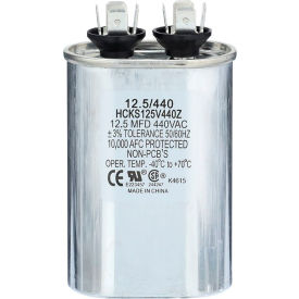 CARRIER ENTERPRISES LLC TP-CAP-10/440 Tradepro® Run Capacitor, 10 MFD, 440V, Oval image.