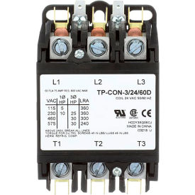 Tradepro Contactor, 60 Amp, 24V, 3 Pole