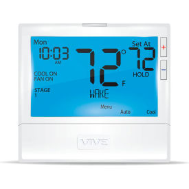 CARRIER ENTERPRISES LLC TP-S-855C VIVE™ 800 Series Thermostat, Programmable Or Non Programmable Large Display, 3H/2C image.