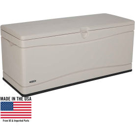 Lifetime Products 60040 Lifetime 60040 Outdoor Deck Storage Box 130 Gallon, Sand w/Black Bottom image.
