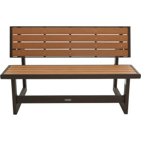 Simulated Wood Convertible Bench/Table, Light Brown view 2