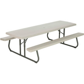 Lifetime Products 80123 Lifetime® 8 Folding Picnic Table, Putty image.