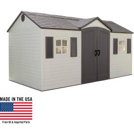 Lifetime Products 6446 Lifetime Storage Shed 15 x 8 Front Entry With Windows image.