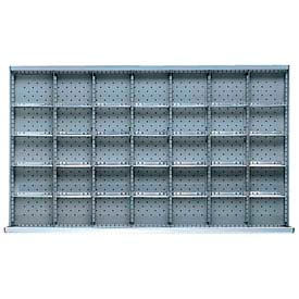 Lista International MWDR635-150 MW Drawer Layout, 35 Compartments 5" H image.