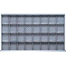 Lista International MWDR732-100 MW Drawer Layout, 32 Compartments 3" H image.