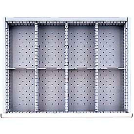 Lista International SDR308-150 ST Drawer Layout, 8 Compartments 5" H image.