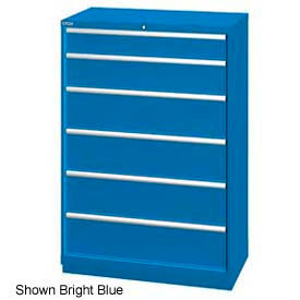 Lista International XSHS1350-0608BBNL Lista 40-1/4"W  Cabinet, 6 Drawer, 42 Compart - Bright Blue, No Lock image.