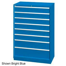 Lista International XSHS1350-0803BBKA Lista 40-1/4"W  Cabinet, 8 Drawer, 84 Compart - Bright Blue, Keyed Alike image.