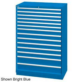 Lista International XSHS1350-1417BBKA Lista 40-1/4"W  Cabinet, 14 Drawer, 222 Compart - Bright Blue, Keyed Alike image.
