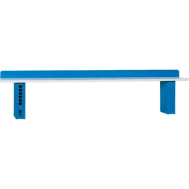 Lista International XSIRS-72PT/BB Lista Adjustable Riser Shelf W/ Laminate Square Edge, 72"W x 15"D, Blue image.