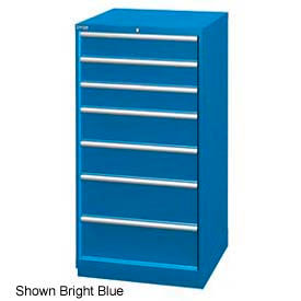 Lista International XSSC1350-0702BBNL Lista 28-1/4"W Cabinet, 7 Drawer, 62 Compart - Bright Blue, No Lock image.