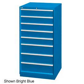 Lista International XSSC1350-0801BBMA Lista 28-1/4"W Cabinet, 8 Drawer, 95 Compart - Bright Blue, Master Keyed image.