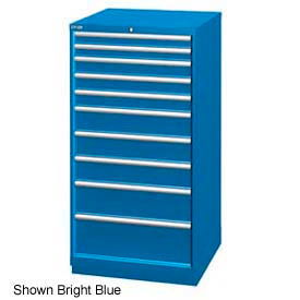 Lista International XSSC1350-1002BBKA Lista 28-1/4"W Cabinet, 10 Drawer, 161 Compart - Bright Blue, Keyed Alike image.